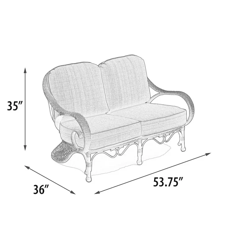 Grand Bonaire Weave Patio Loveseat