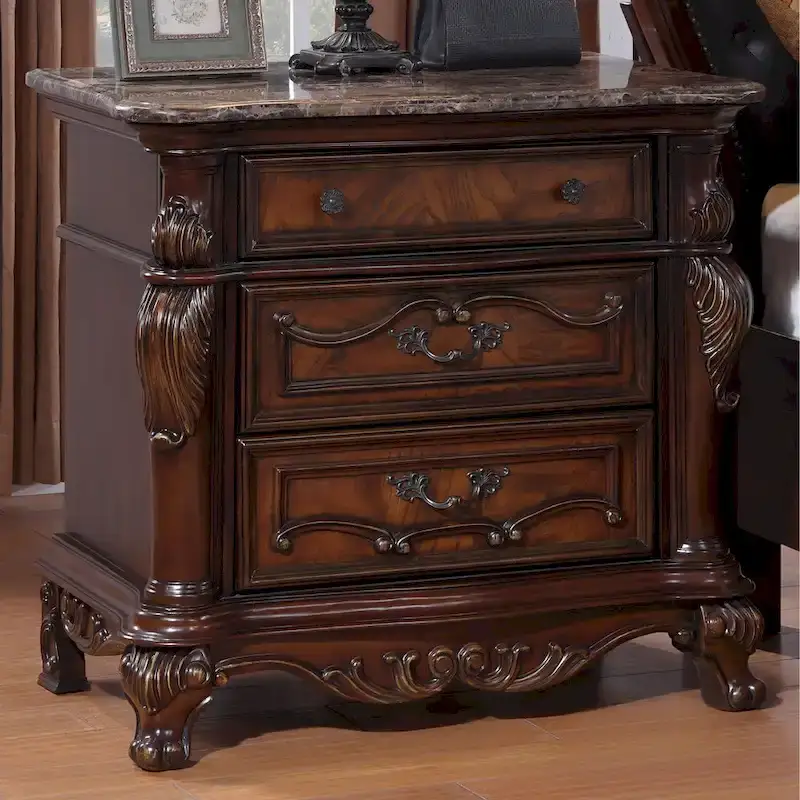 Furniture of America Eugene Traditional 3-Piece Solid Wood Panel Bedroom Set