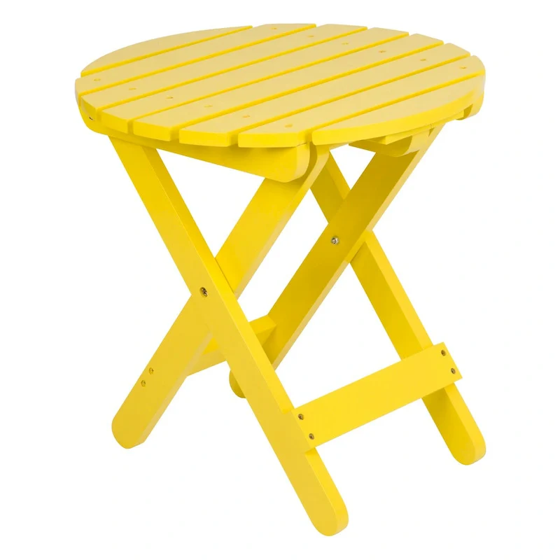 Remedy 19 Assembled Cedar Wood Round Collapsible Folding Table