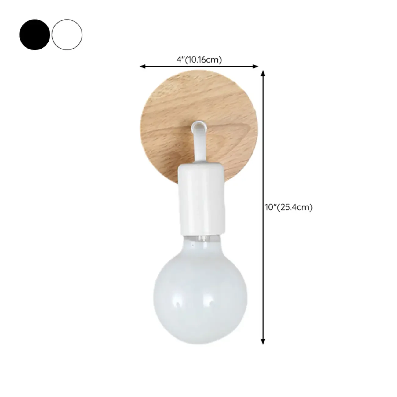 Modern LED Bathroom Vanity Light Wooden Wall Fixture