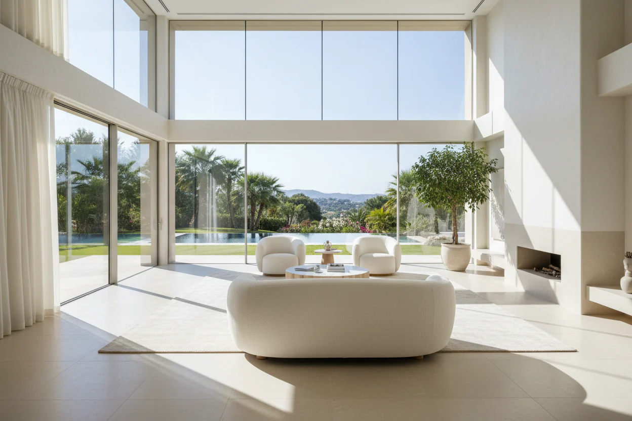 Abundant Boucle Upholstered Fabric Sofa