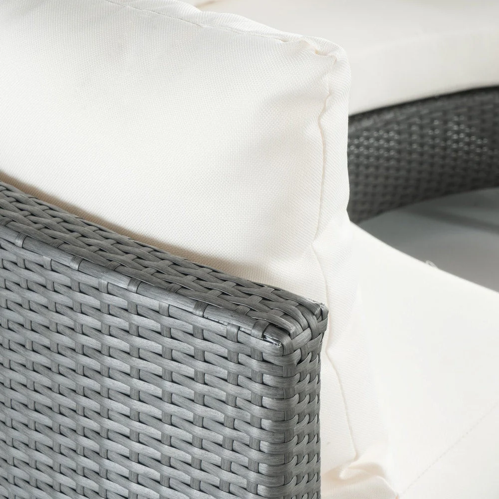 Newton All-Weather Wicker Sectional Sofa Set by Christopher Knight Home