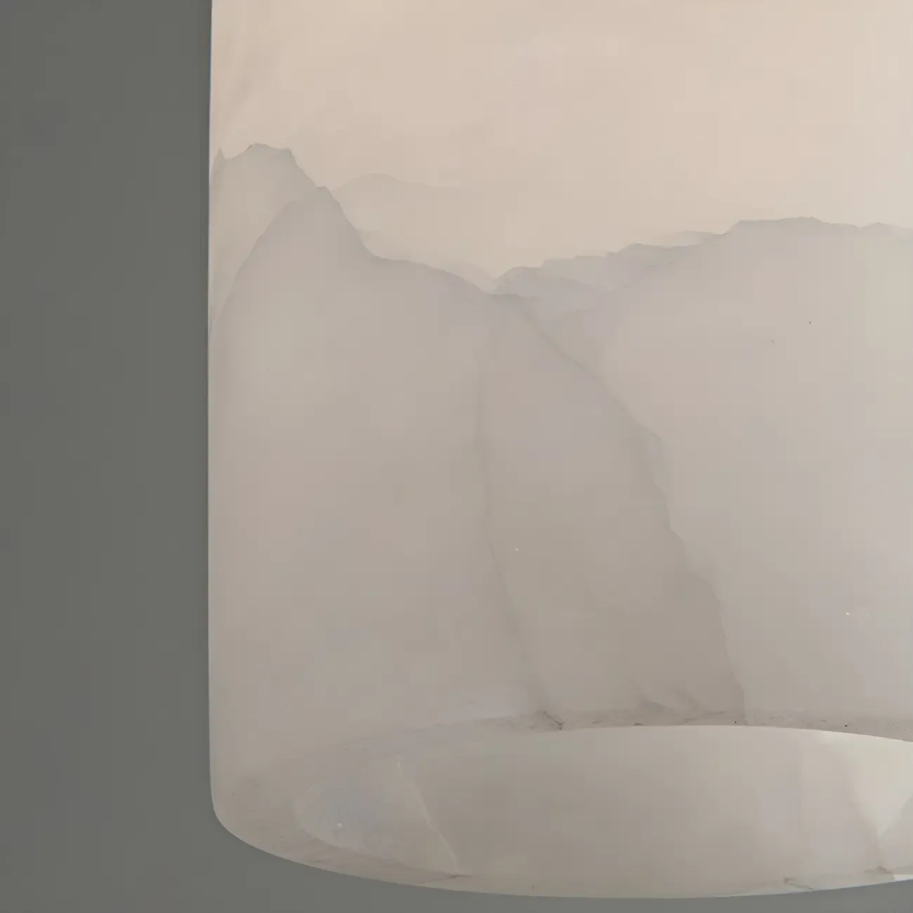 Modern Gold Bell Alabaster Adjustable Pendant Light