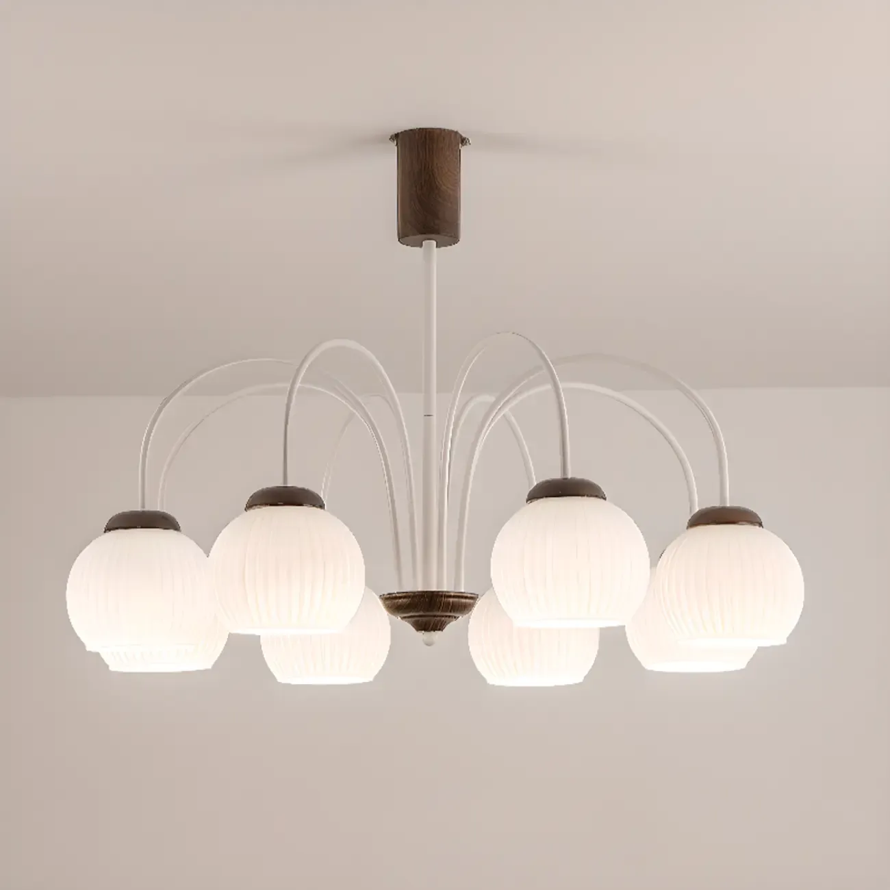 Modern Elegant Globe Pendant Chandelier with Flexible Length