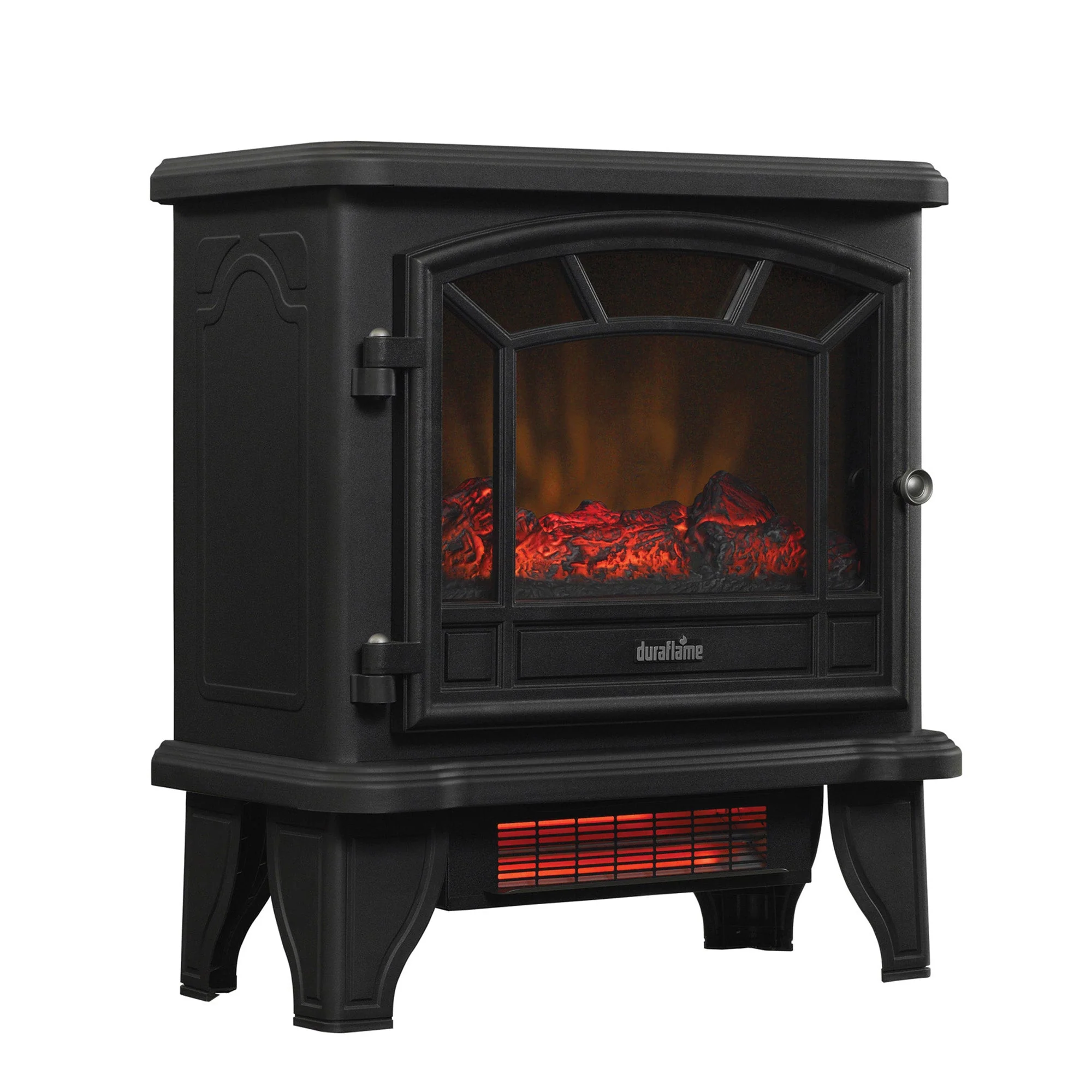 duraflame? Electric Fireplace Stove Heater with Temperature Dial