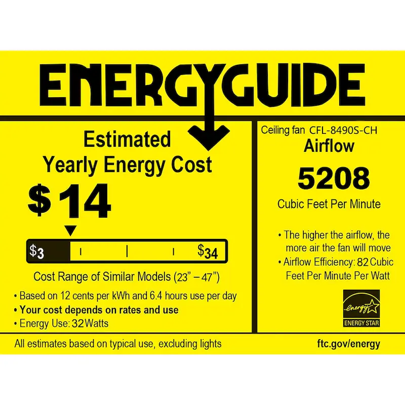 Kellan Chrome Ceiling Fan19-Inch 4-Light Geometric Metal & Crystal Drum Shade (Includes Remote)