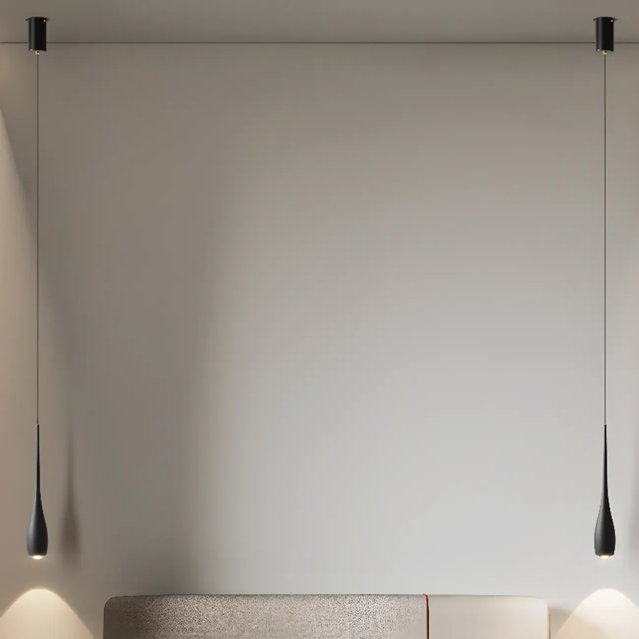 Modern Dimming Streamlined Metal Acrylic Pendant Light