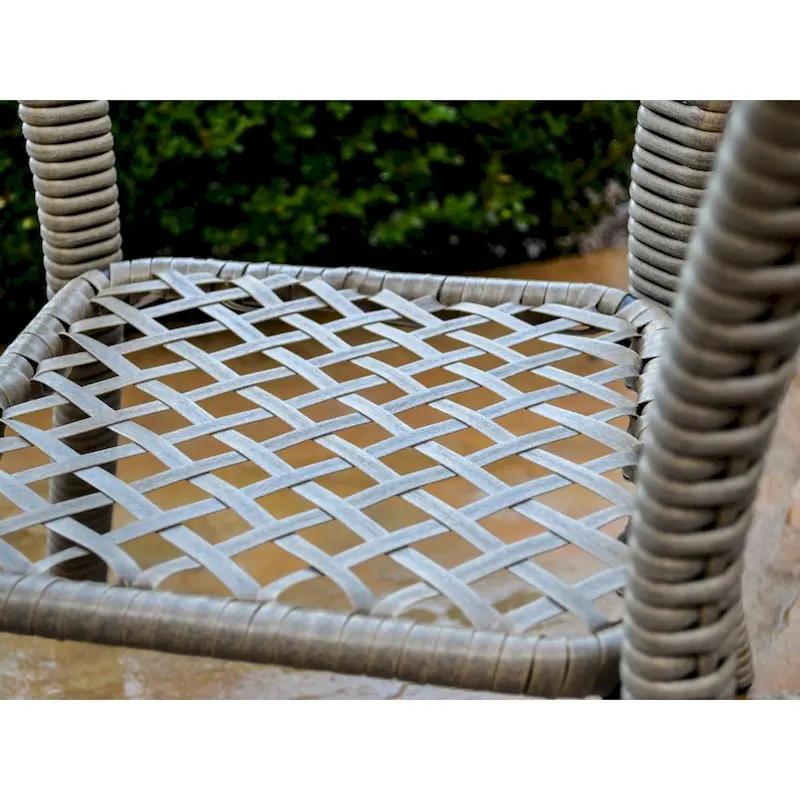 Rio Vista Sandstone Swivel Egg Chair Set with Side Table (2-Piece)