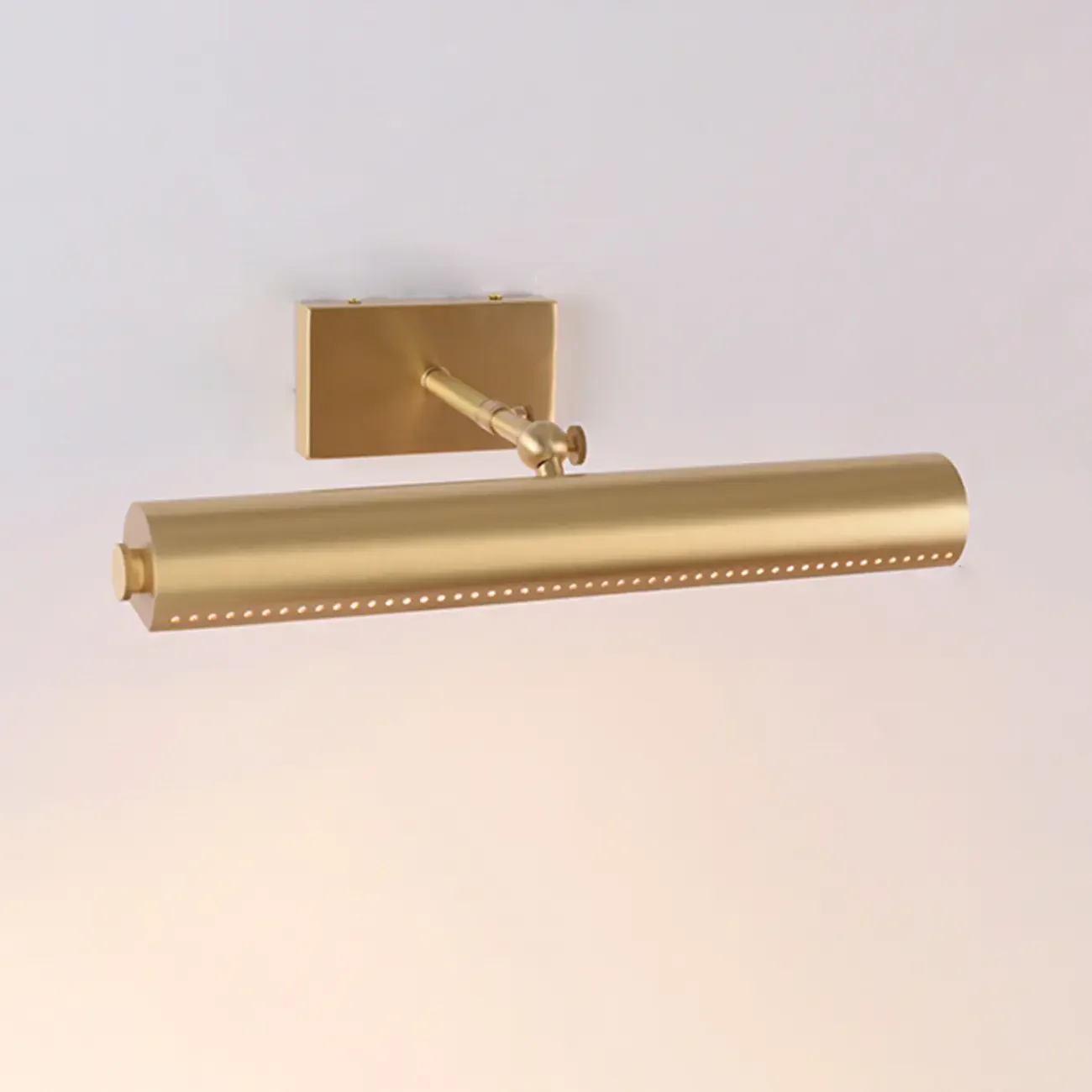 2-light Modern Straight LED Vanity Light with Copper Shade