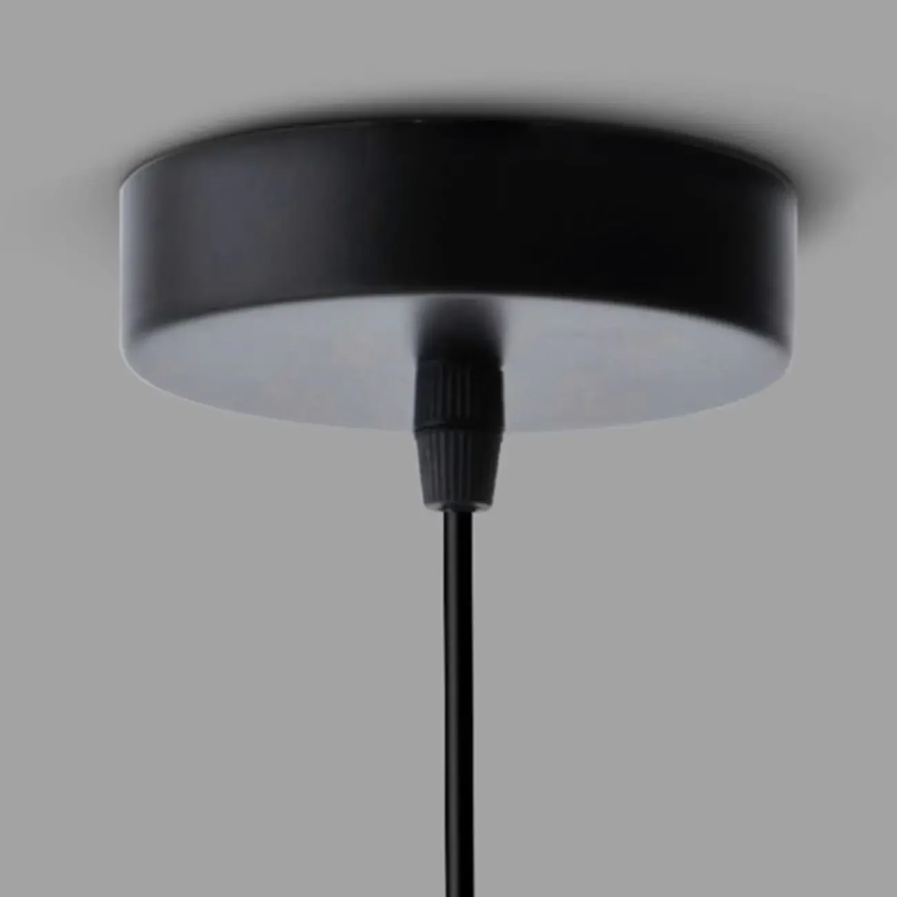 Modern 3 Light Black Glass Jar Pendant Light