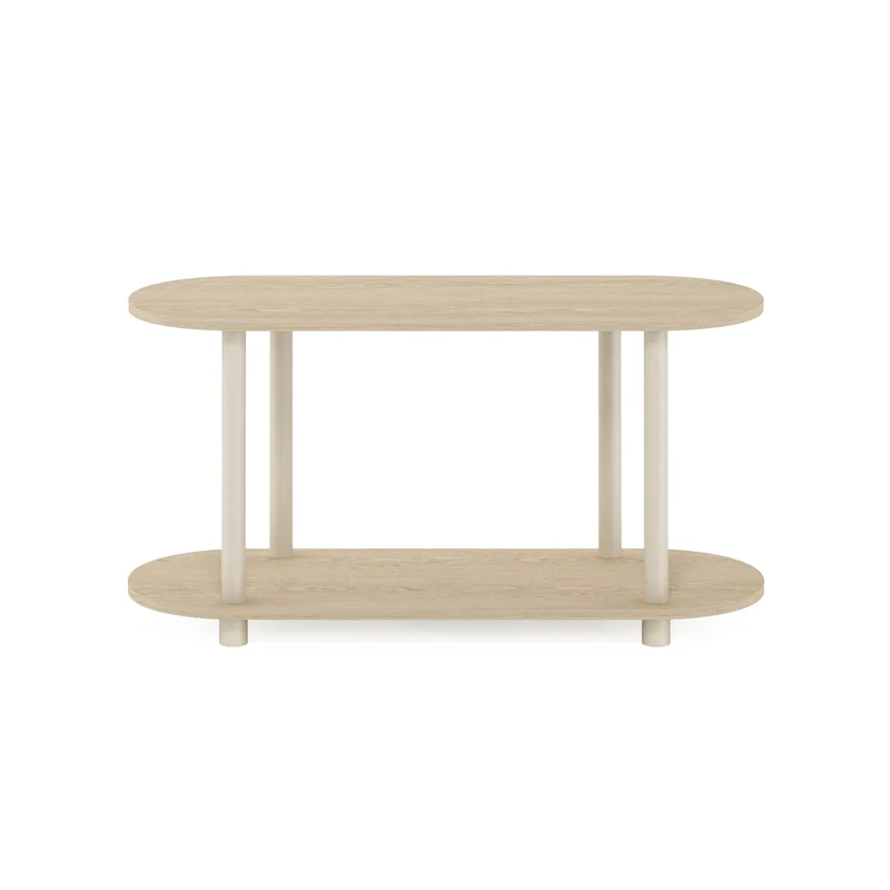 Furinno Turn-N-Tube No Tools Modern Oval Side Table
