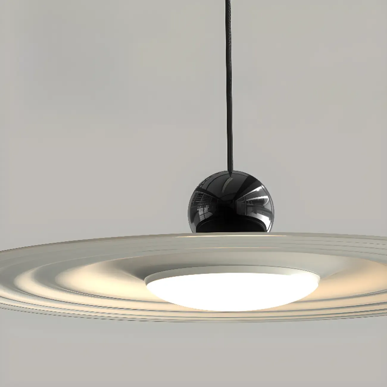 Ultra Modern Disc Metal Resin LED Kitchen Pendant Light