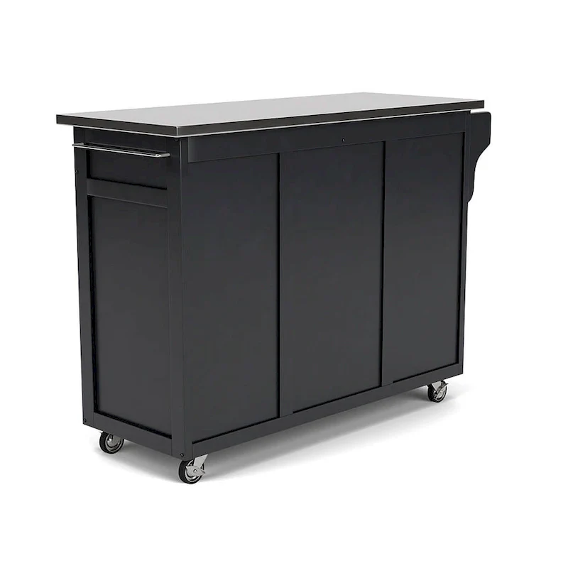 Create-a-Cart Black Kitchen Cart