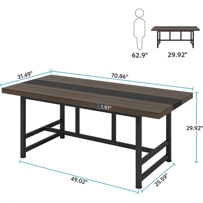 70 inches Dinning Table Home & Kitchen Table