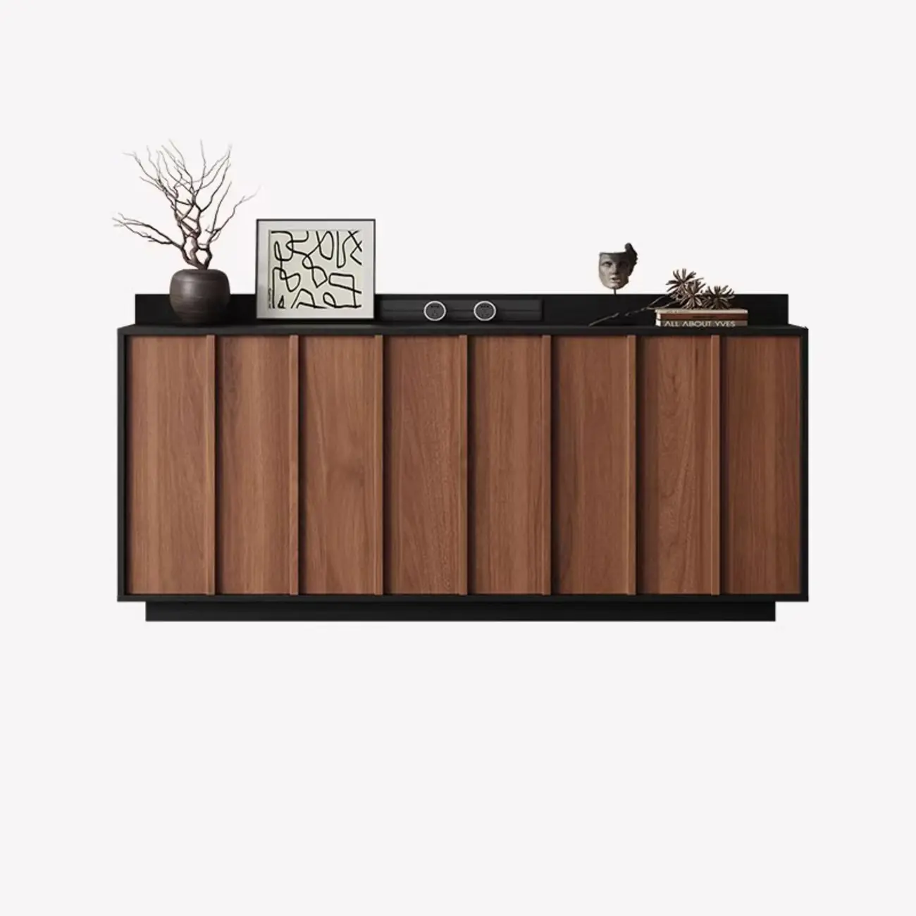 Modern Wood Buffet with Alterable Shelf and Drawers