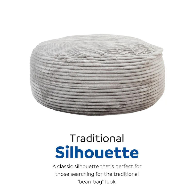 Sealy Kade 6ft Faux Fur Foam Bean Bag