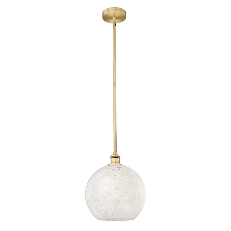 Innovations Lighting 616-1S 13 12 White Mouchette Pendant White