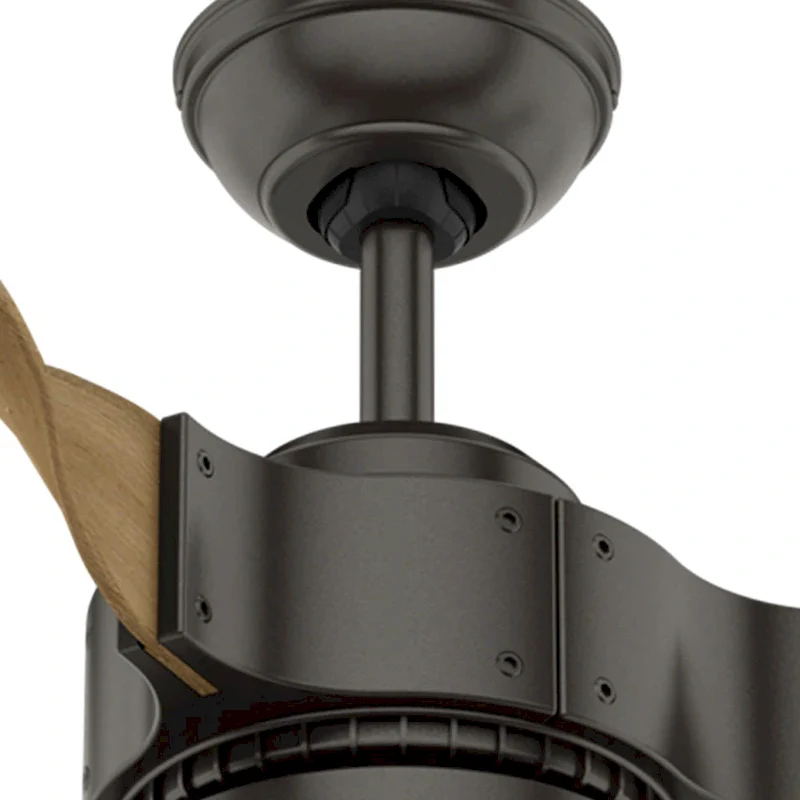 Hunter 54  Apache WiFi Ceiling Fan with LED Light Kit and Handheld Remote - Industrial - SMART FAN!