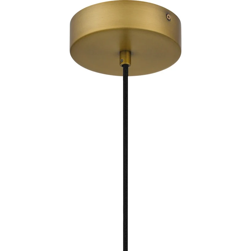 Aero 1-Light Aged Brass Pendant Light
