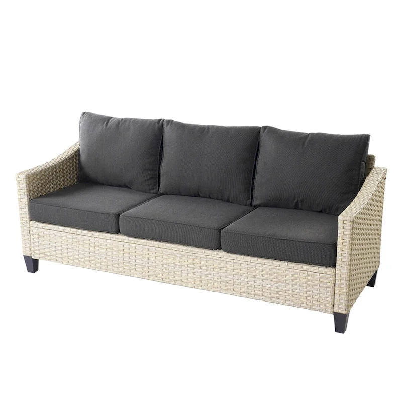 HOOOWOOO 8-piece Wicker Patio Furniture Conversation Sofa Set