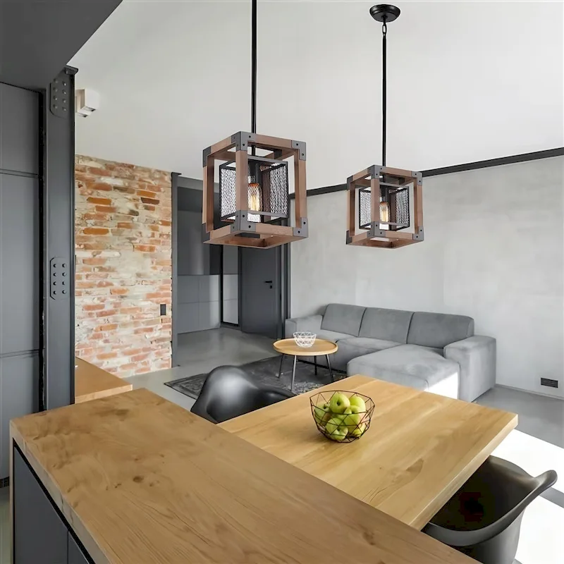 Ancient Style Pendant Chandelier (Brown/Black) Dempster - 1 Light