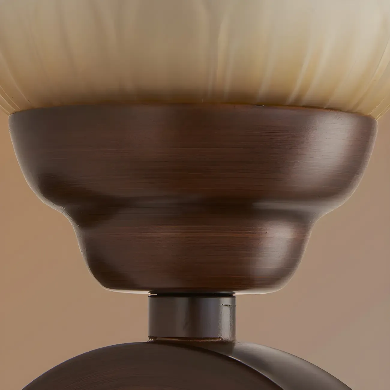 Modern Metal LED Wall Sconce Fixture with Glass Shade