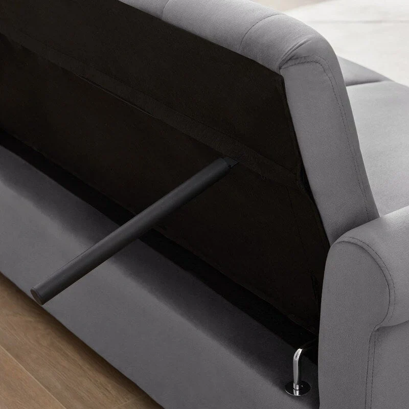 Adjustable Sleeper Sofa with 2 Lumbar Pillows