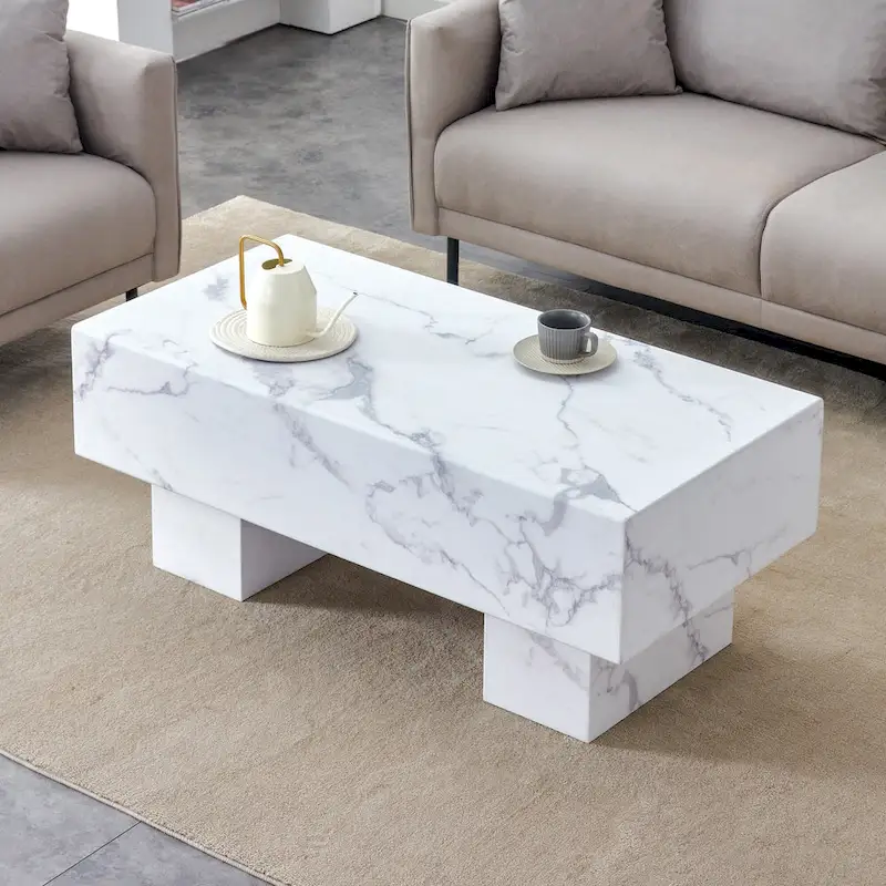 Modern Simple Texture Sticker MDF Coffee Table