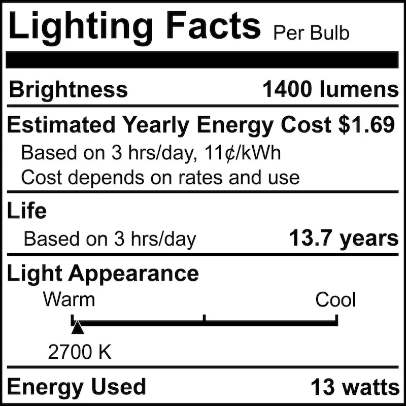 Bulbrite LED Filament Pack of (4) 13 Watt Dimmable G25 Light Bulbs with a Clear Finish and Medium (E26) Base - 2700K