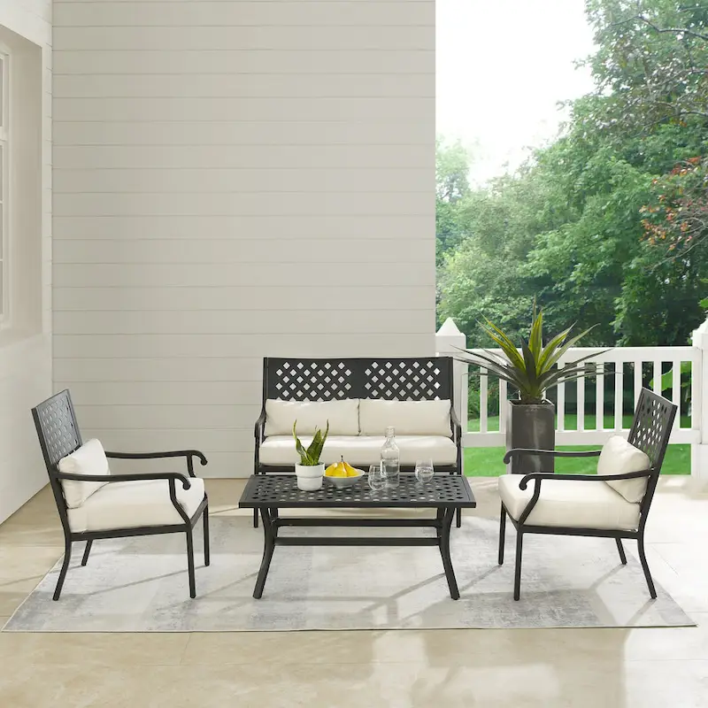 Alistair 4Pc Outdoor Metal Conversation Set