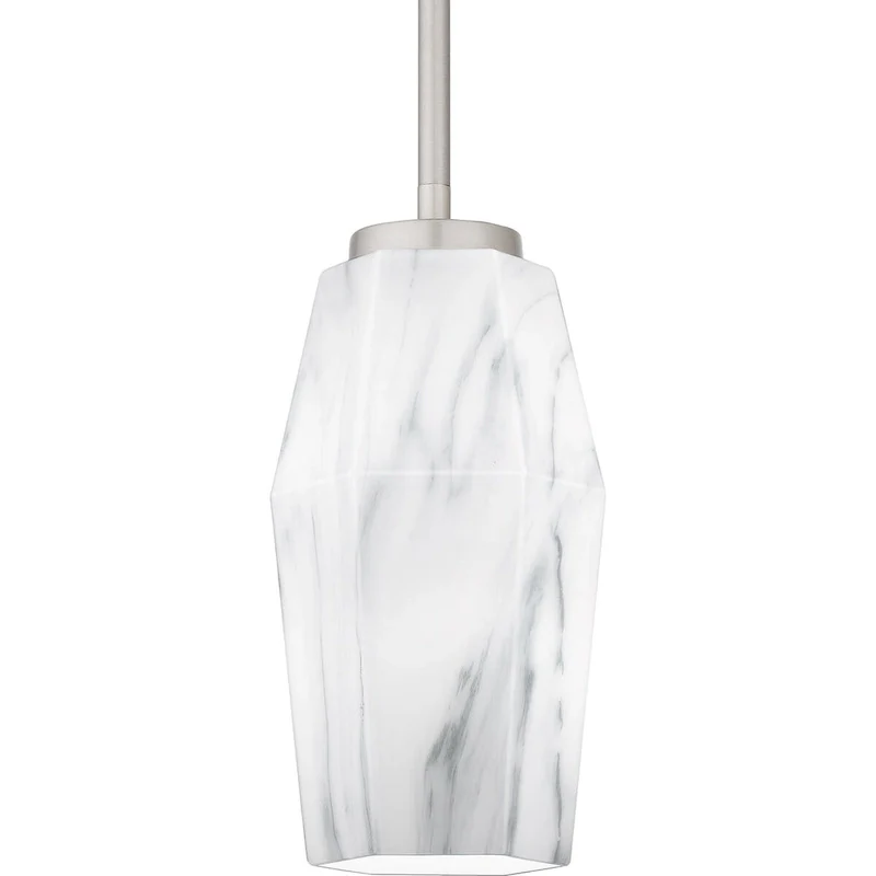 Fogel 1-Light Brushed Nickel Mini Pendant