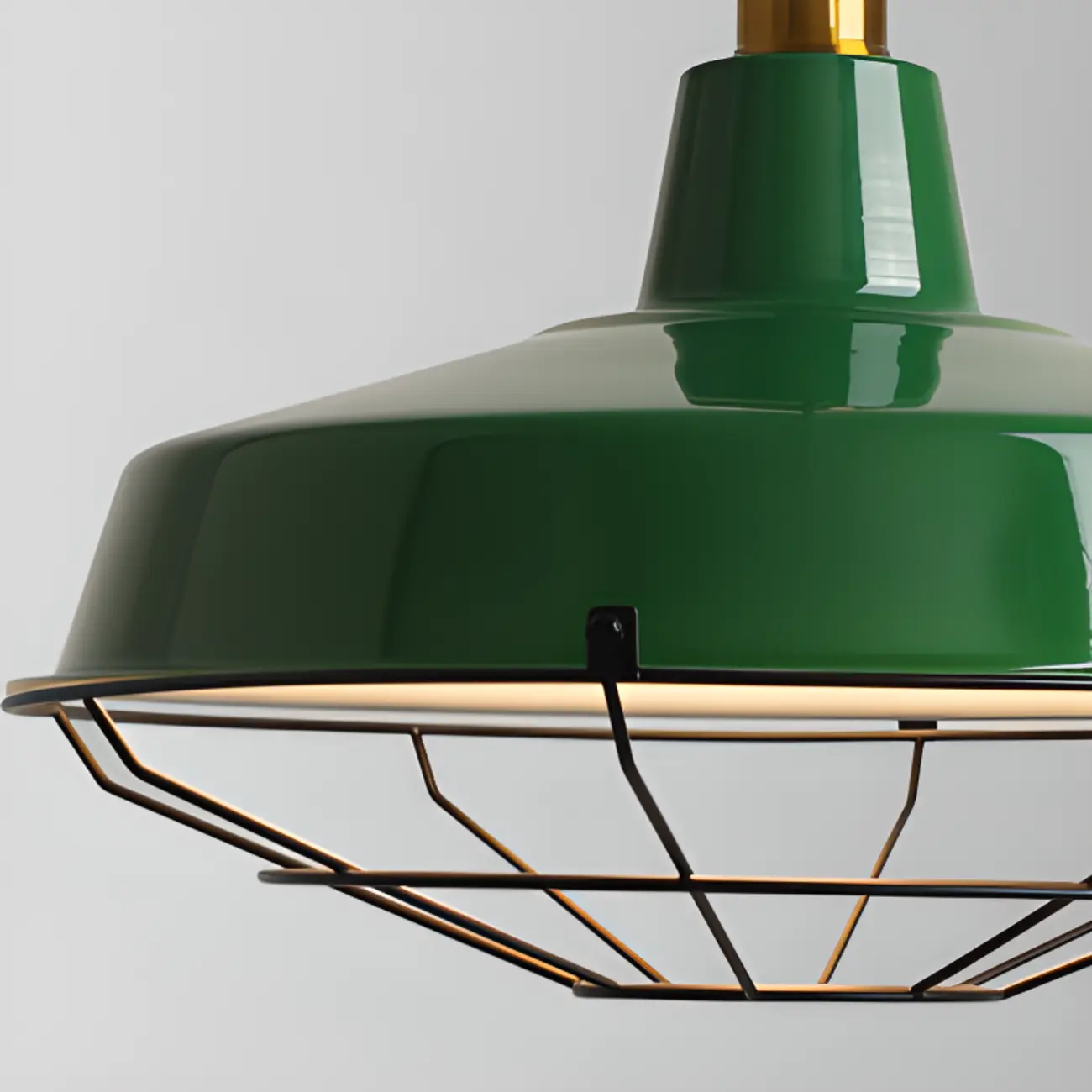 Adjustable Industrial Olive Green Iron Dining Pendant Light