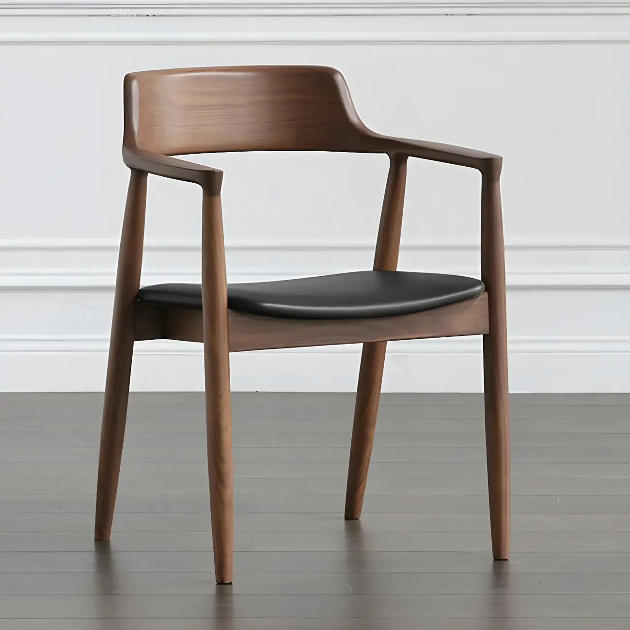 Mid Century Solid Wood Dining Chair Set of 2