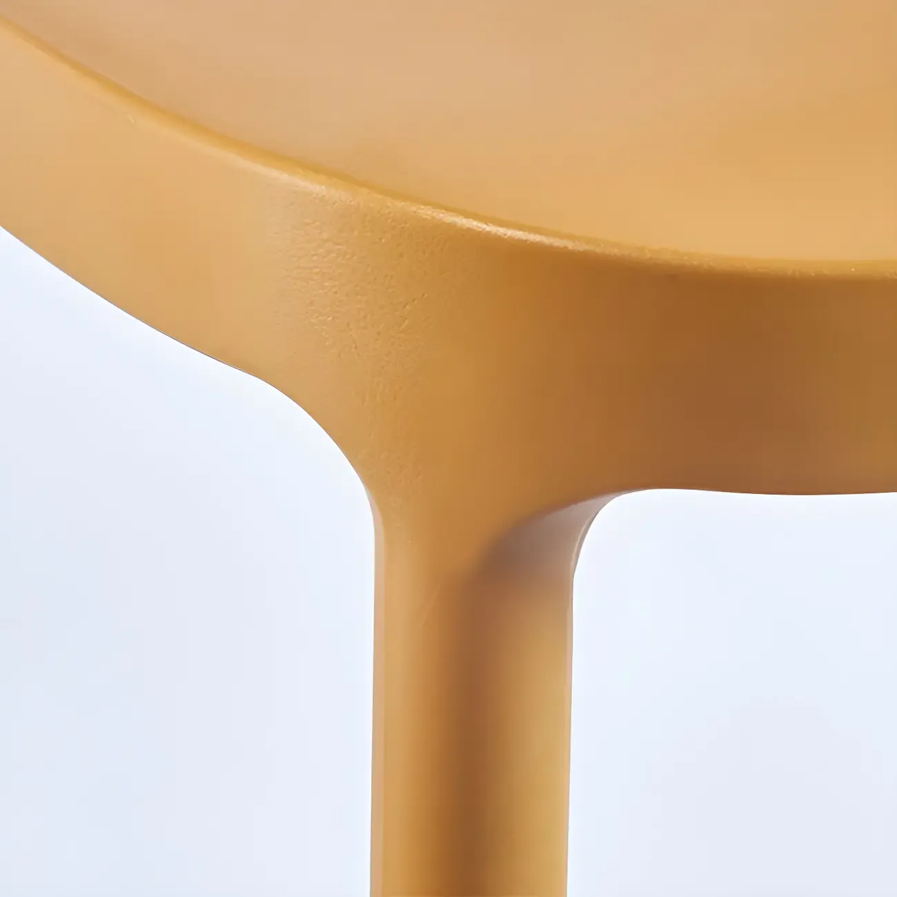 Modern Saddle Plastic Stackable Low Back Bar Height Stools