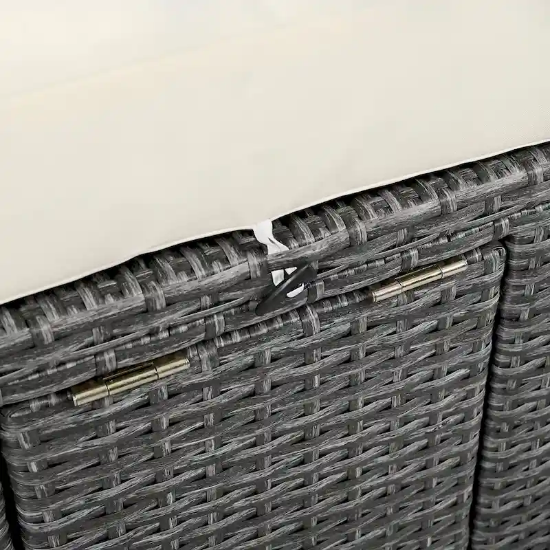 Patio 2-Person Daybed with Cushions and Pillows