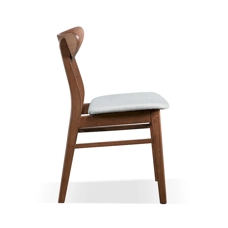 Furniture of America Beck Mid-century 7-Piece Wood Dining Table Set