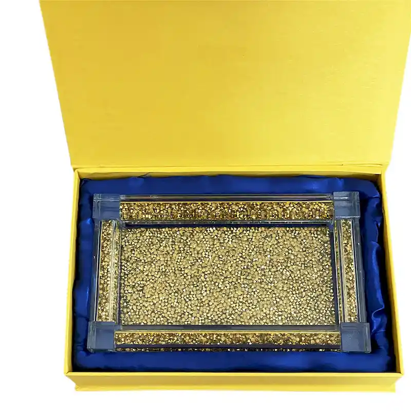 Ambrose Exquisite Small Glass Tray in Gift Box