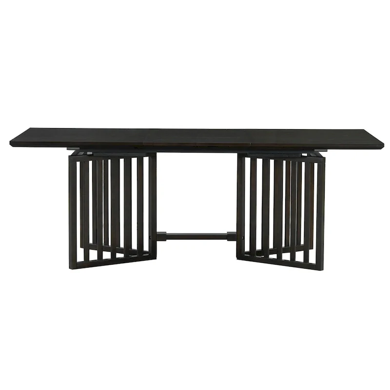 9-Piece Farmhouse Dining Set with Extendable Table & 8 Chairs