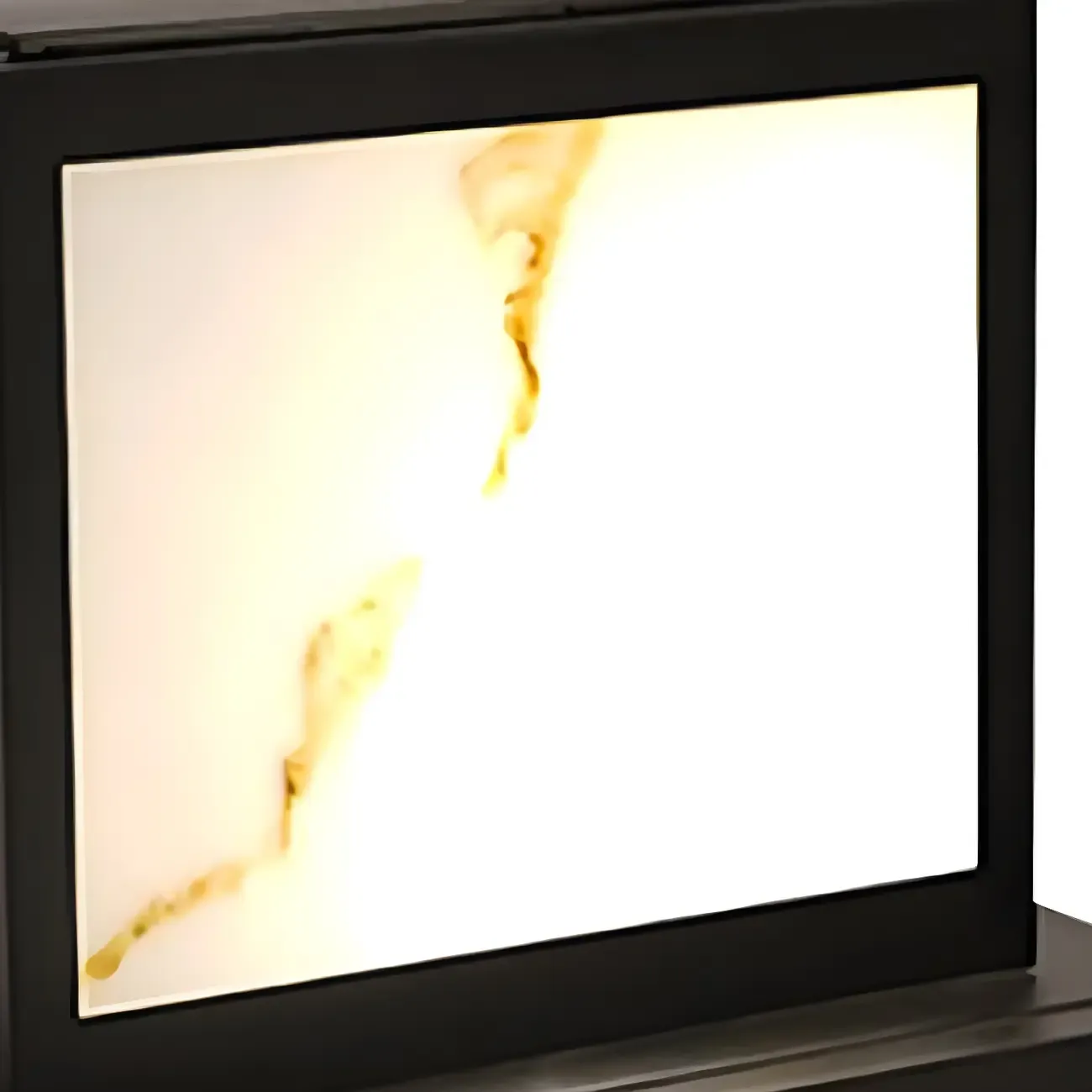 Black Metal Cubic Open Frame Post Cap Light