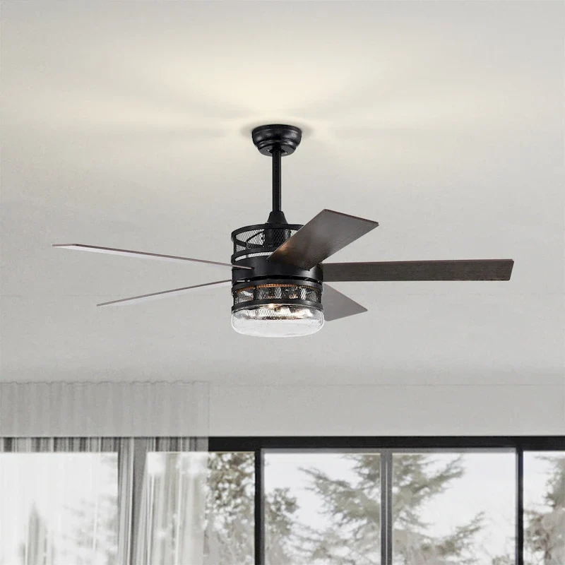 52-inch 5-blade Lighted Ceiling Fan