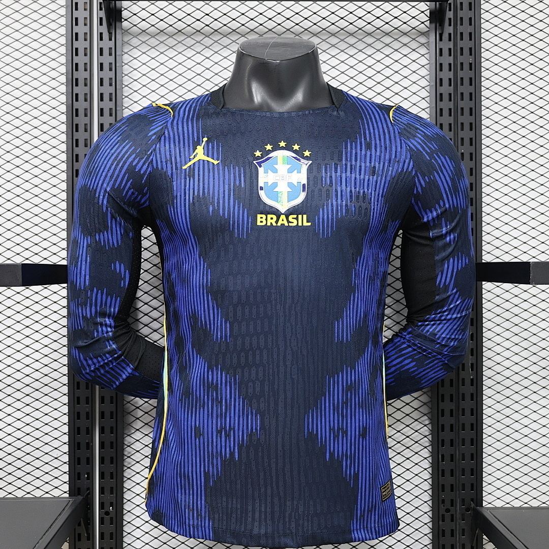 Maillot Brésil extérieur manches longues Coupe du monde 2026