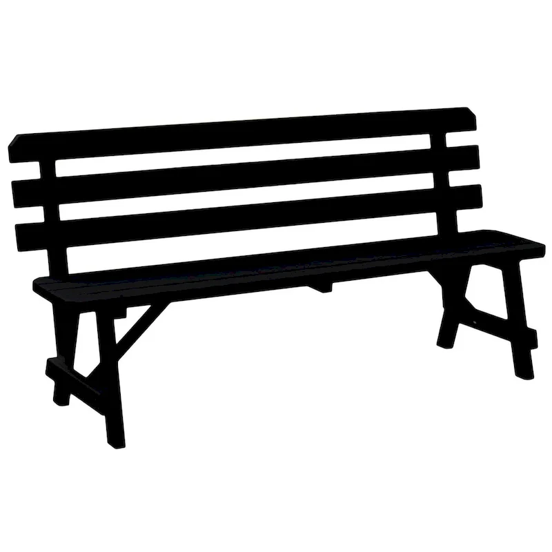 Pine 5' Traditional Backed Bench