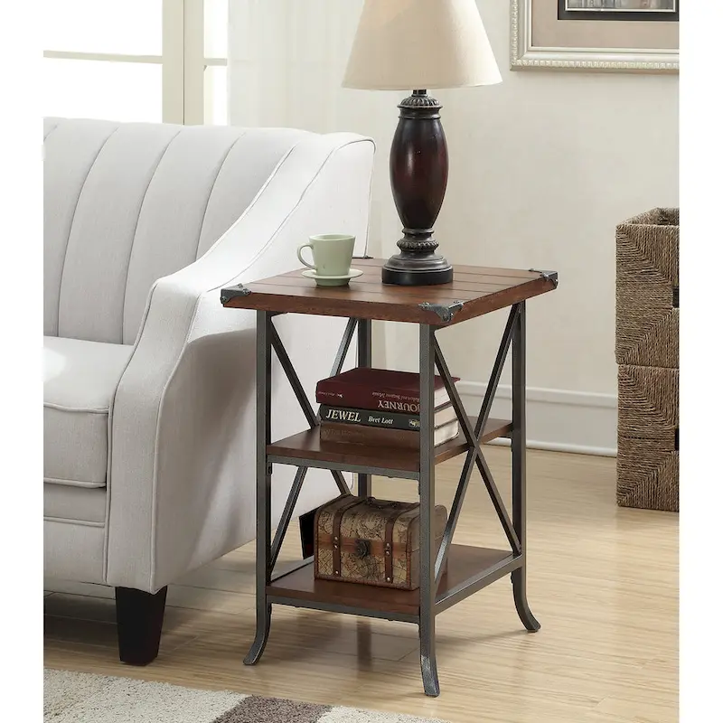 Convenience Concepts Brookline End Table with Shelves