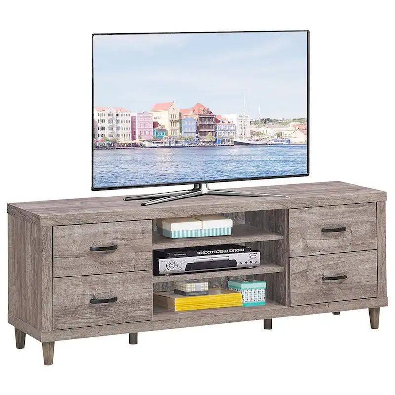 Costway TV Stand Entertainment Center Hold up to 65 TV with Storage - See Details
