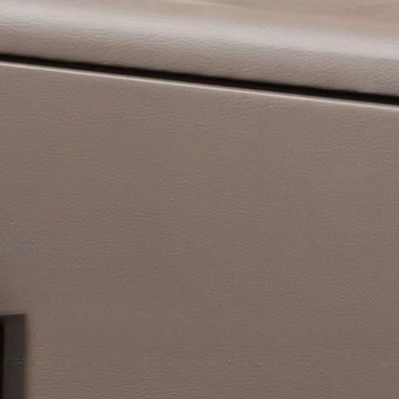 Modern Leather Top Wood 2-Drawer Nightstand