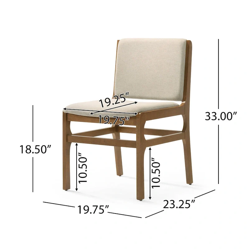 Coston Upholstered Dining Chairs by Christopher Knight Home- Set of 2