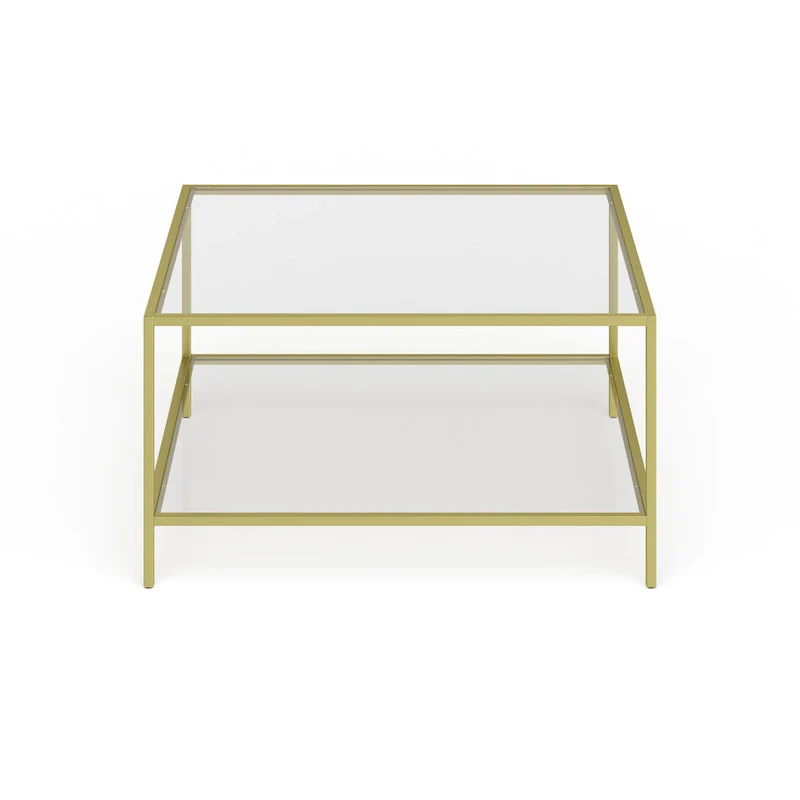 Sivil 32 Square Coffee Table with Shelf