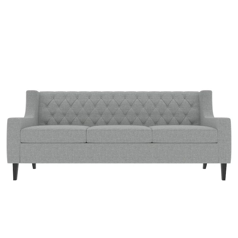 Mid Century Modern Button Tufted Backrest Foam Couches