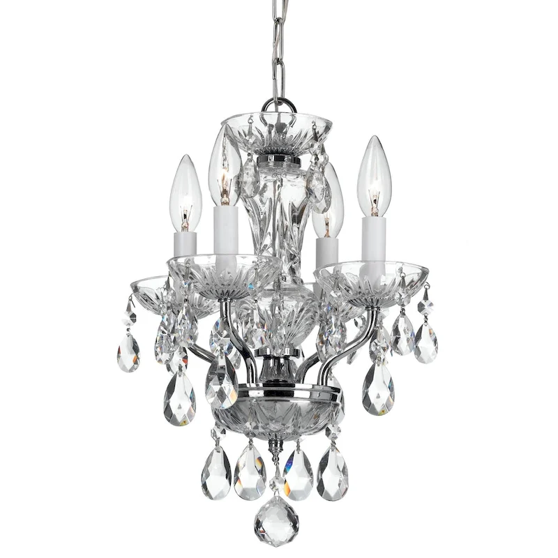 Crystorama Lighting Group Traditional Crystal 4 Light 11  Wide