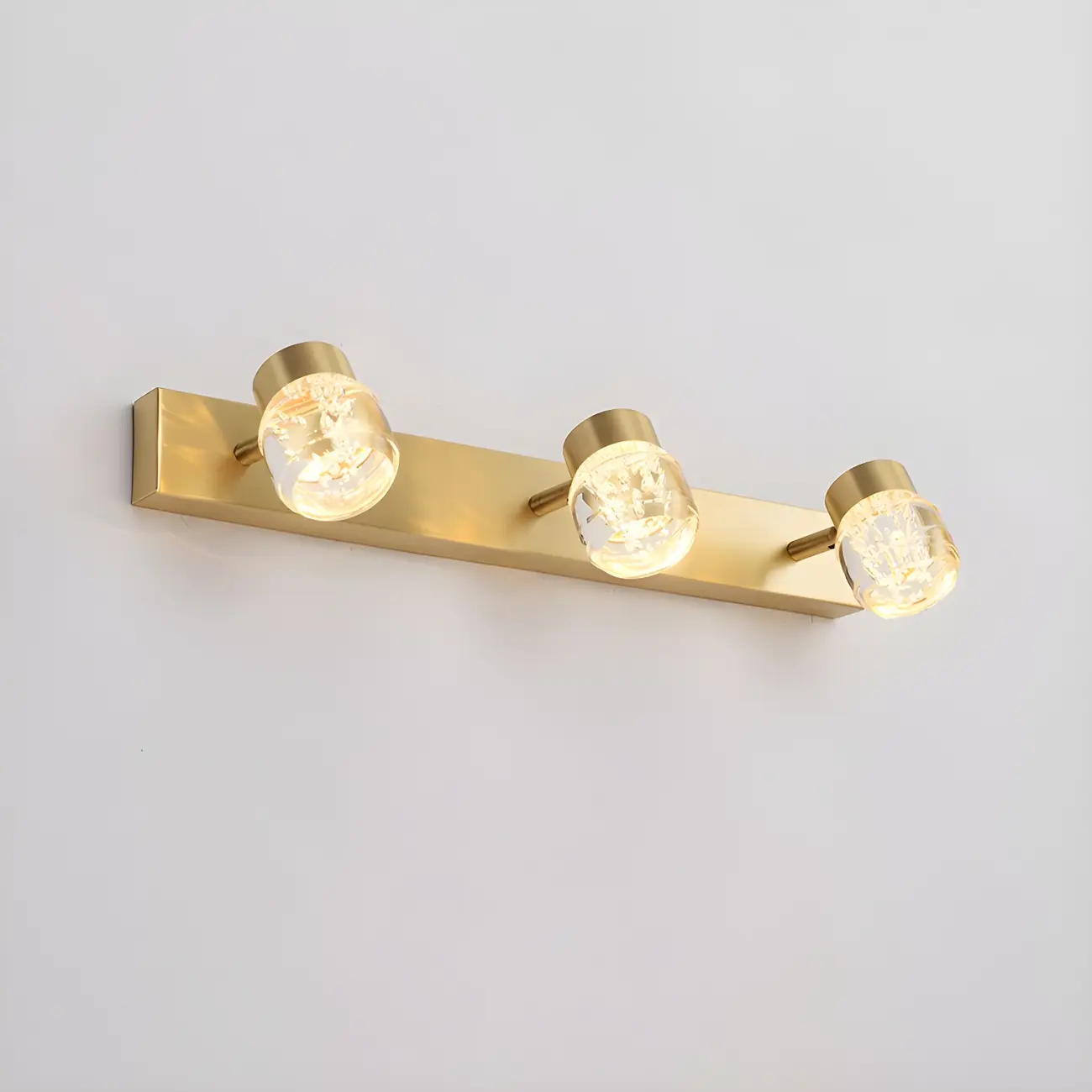 Modern Gold Metal Bathroom Vanity Light